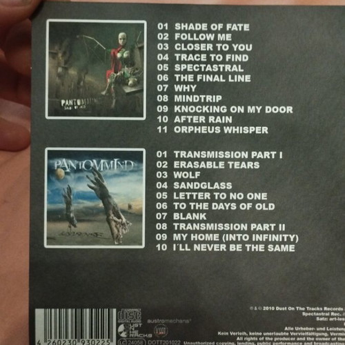 Pantommind 2 CDs like new, metal progressive albums