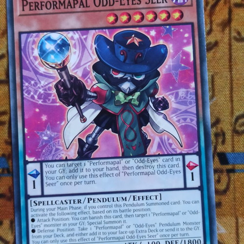 Performapal Odd-Eyes Seer κάρτα Yu-Gi-Oh!