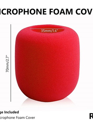 Microphone Windshield Sponge Red new