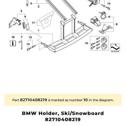 BMW Z4 ski/snowboard rack used in excellent condition