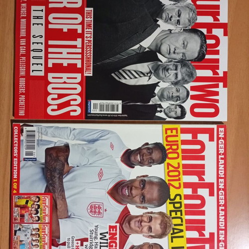 Περιοδικά Four Four Two Euro 2012, Ιούνιος 2012 και Σεπτέμβριος 2014 σαν καινούργια