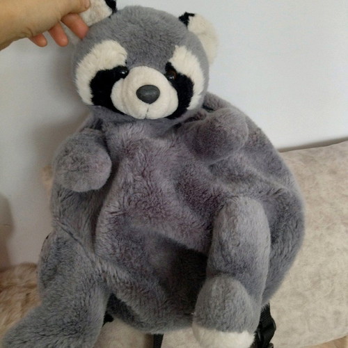 Raccoon fur bag used