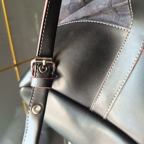 Frnc backpack used, women's suede and leather combination