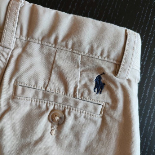 Ralph Lauren cotton beige shorts for 2-year-old boy new