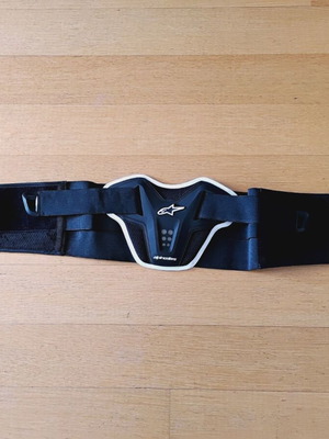 Ζώνη προστασίας μέσης Alpinestars Saturn Kidney Belt, μαύρο/άσπρο