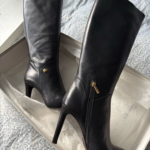 Liu Jo leather boots new, black, size 39