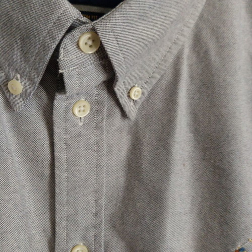 Ralph Lauren men's shirt XL, black and white piqué
