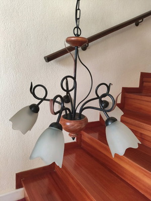 Five-light living room chandelier like new