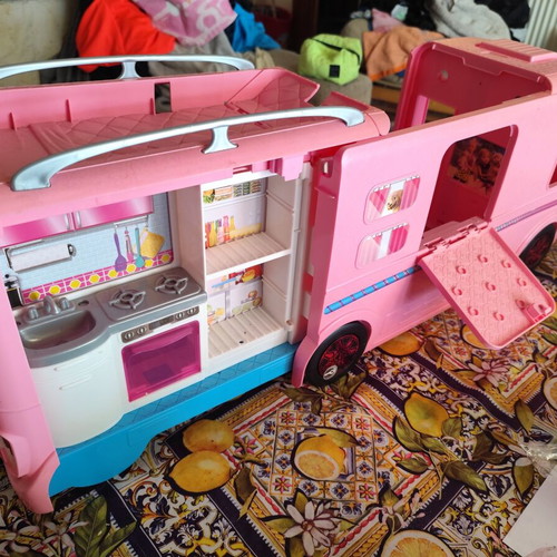Barbie camper used with car and toys