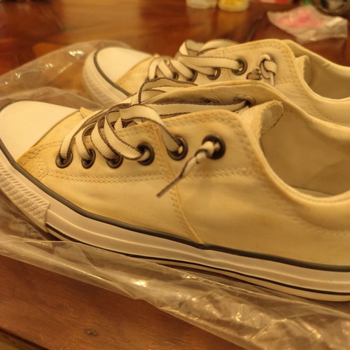 Converse All Star vintage sneakers off white cream US 7.5 EU 38