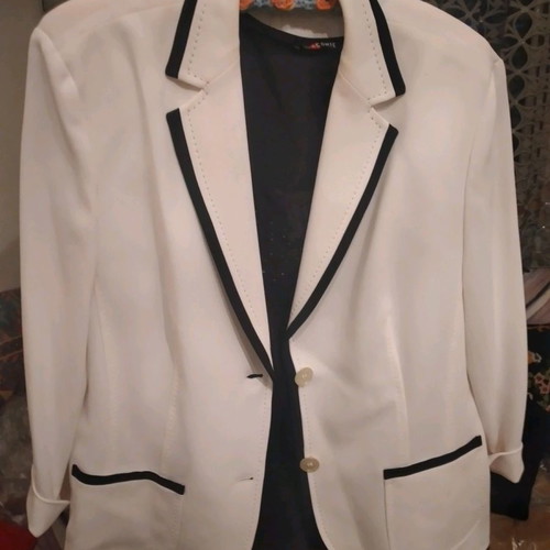 Basler jacket used, white, size M