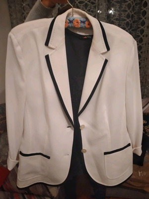 Basler jacket used, white, size M