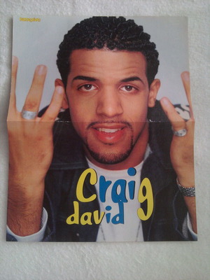 Craig David & Verano Del '98 (Nahuel Mutti) poster like new