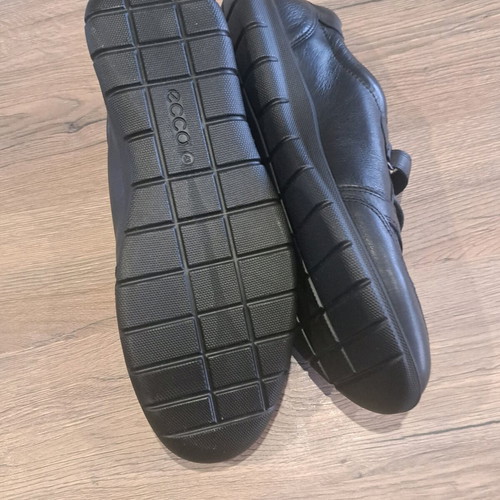 Ecco men's leather shoes like new, casual, size 42, black