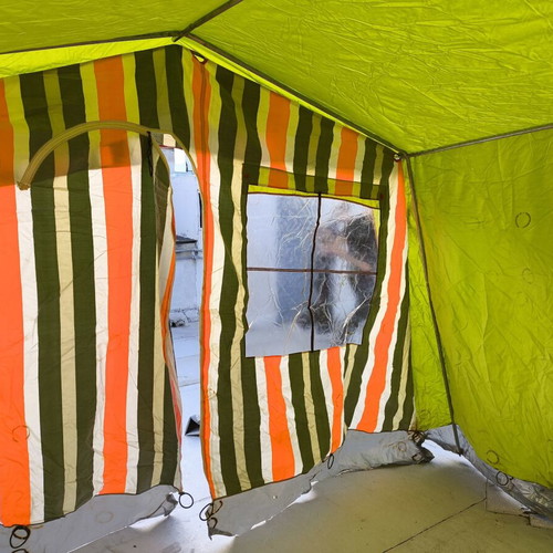 Vintage camping bungalow tent set like new with pop-up toilet shower tent gift
