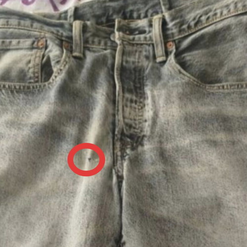 Vintage Levi’s 501 gray straight jeans with button fly, refurbished, size M