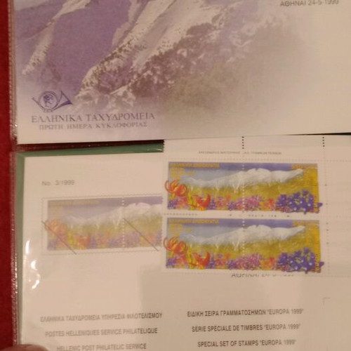 Stamp collection and first day covers FDC 1999-2000 new