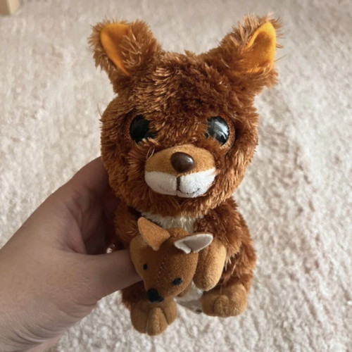 Plush kangaroo toy like new, very soft