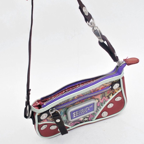 George Gina & Lucy Y2K brown clutch bag