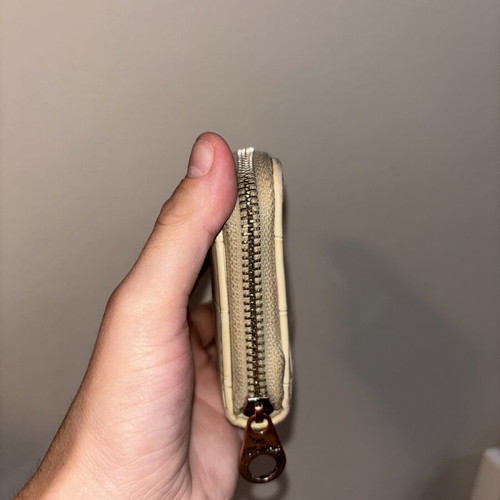 Stradivarius wallet used, beige