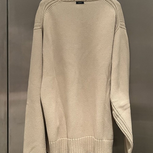 Cotton knit Nautica sweater beige, like new, wide fit, size L