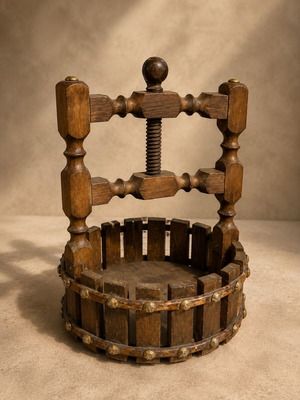 Wishing Well Nutcracker vintage wooden, used