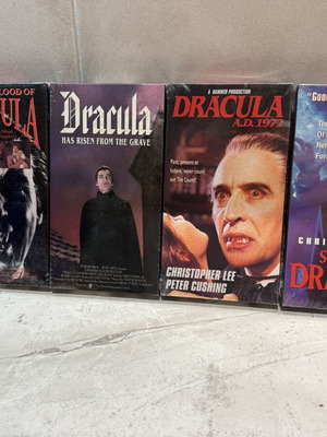 Christopher Lee Dracula Collection VHS new, English without subtitles