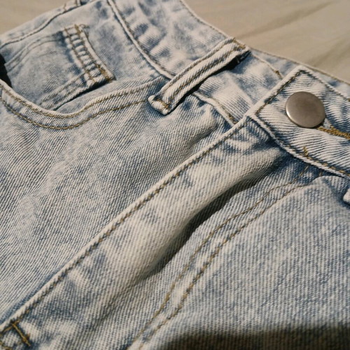 Denim shorts women's new, size XS, blue