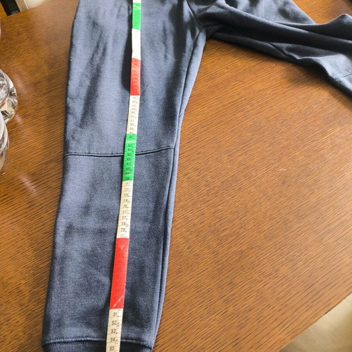 Bershka men's jogger with fleece lining blue large like new