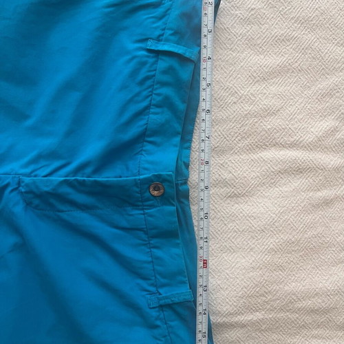 Zara women's fabric shorts used, blue, size M