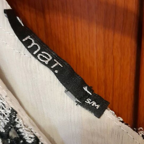 Mat plus size dress like new, black and beige, size M