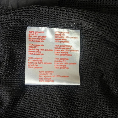 Lacoste L!VE bomber jacket men's like new, black and orange