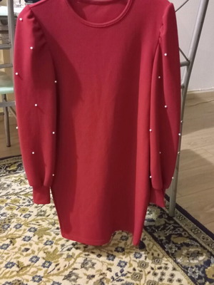 Dress red, like new, size 146-152 for girls 10-12 years