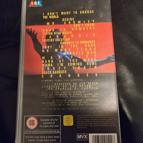 Ozzy Osbourne Live & Loud VHS used, Metal