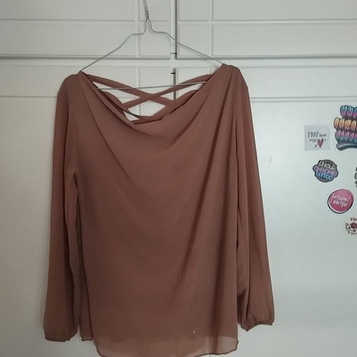 Blouse used, soft brown, sizes M and L
