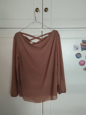 Blouse used, soft brown, sizes M and L