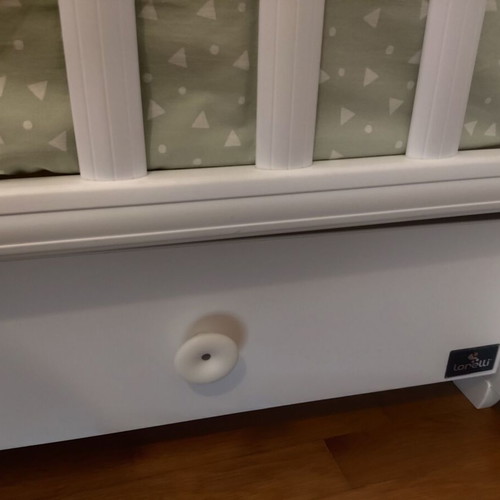 Lorelli Dream 70x140 multifunctional baby cot white with mattress like new