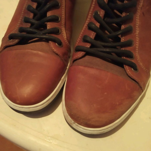 Bull Boxer men's leather tan shoes used size 42