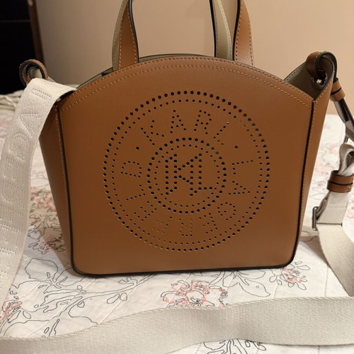 Karl Lagerfeld leather shoulder and handbag, brown