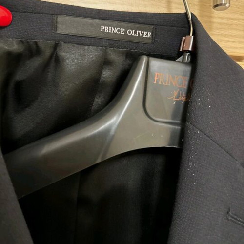 Prince Oliver men's suit black, 100% cotton, like new