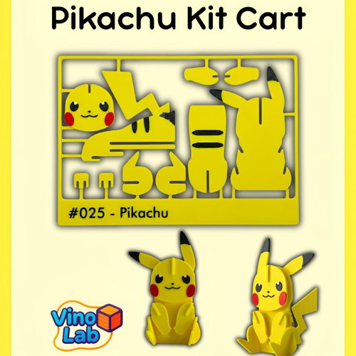 Pikachu Kit Cart 3D printed, new