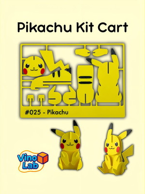 Pikachu Kit Cart 3D printed, new