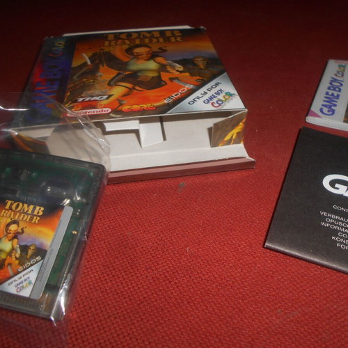 Game Boy Color Tomb Raider Nintendo new with box and manual