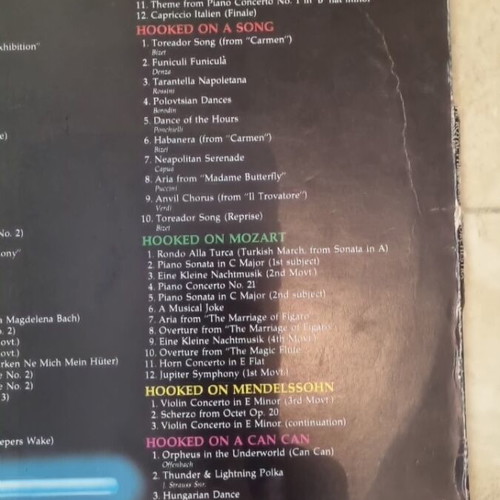 Hooked on Classics vinyl used