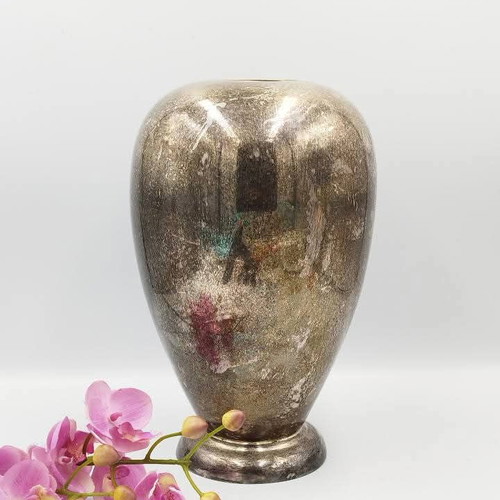 Antique Silver-Plated Vase used with Noble Patina