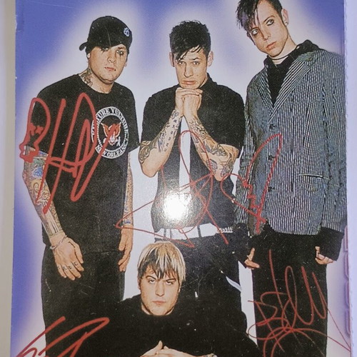 Good Charlotte collectible autograph card