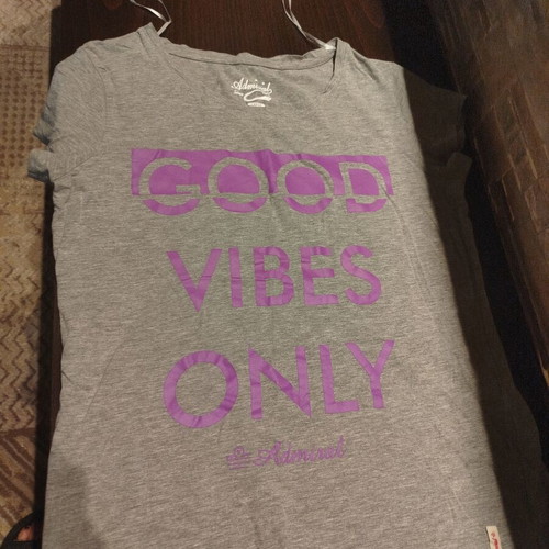 Admiral women's t-shirt like new, grey and purple