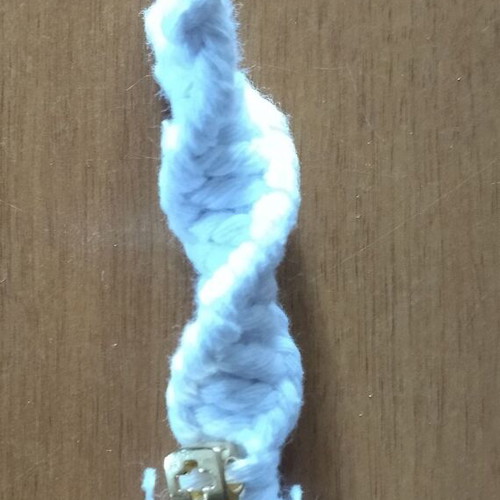 Handmade keychains new in white and green