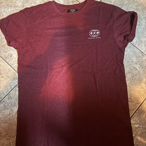 Bershka men's medium t-shirt burgundy like new
