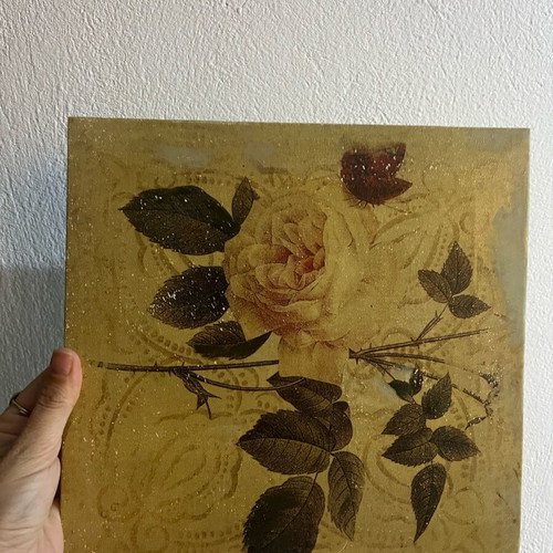 Frames like new with flowers in soft colors